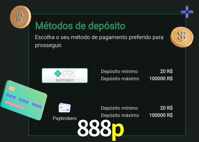 O cassino 888p oferece uma grande variedade de métodos de pagamento